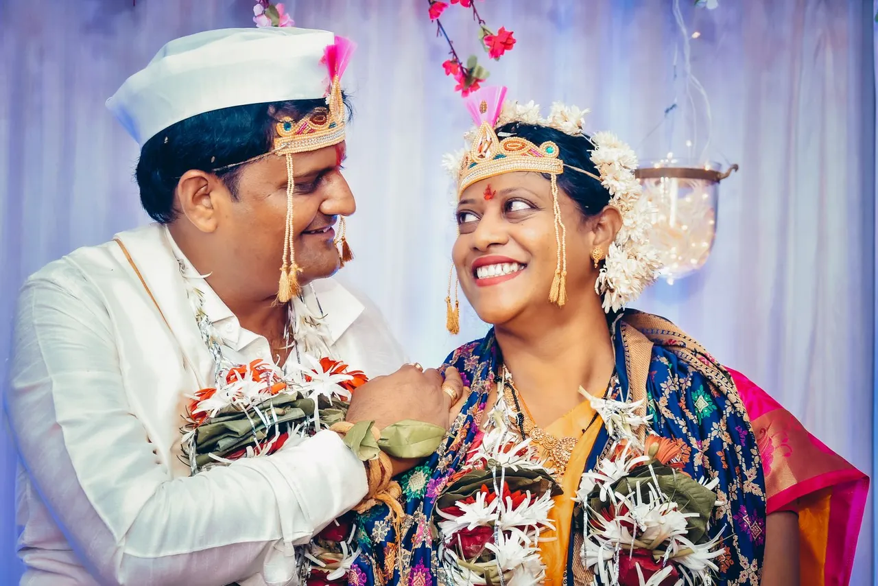 A wedding portrait · Illustrative photograph by Krishna Videotech